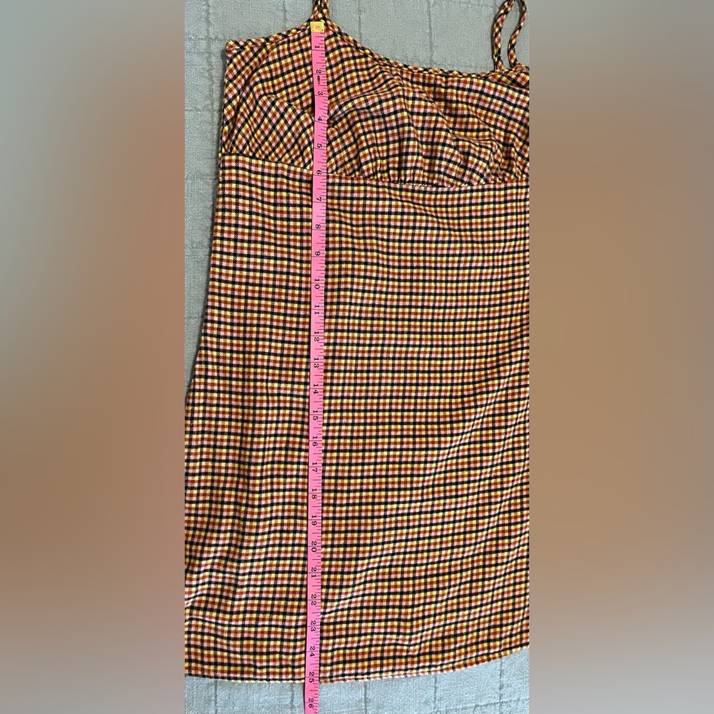 Wild Fable Flannel Babydoll Plaid Dress Spaghetti Strap Size XS - Picture 5 of 11